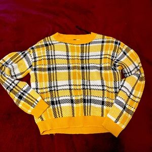 Plaid sweater